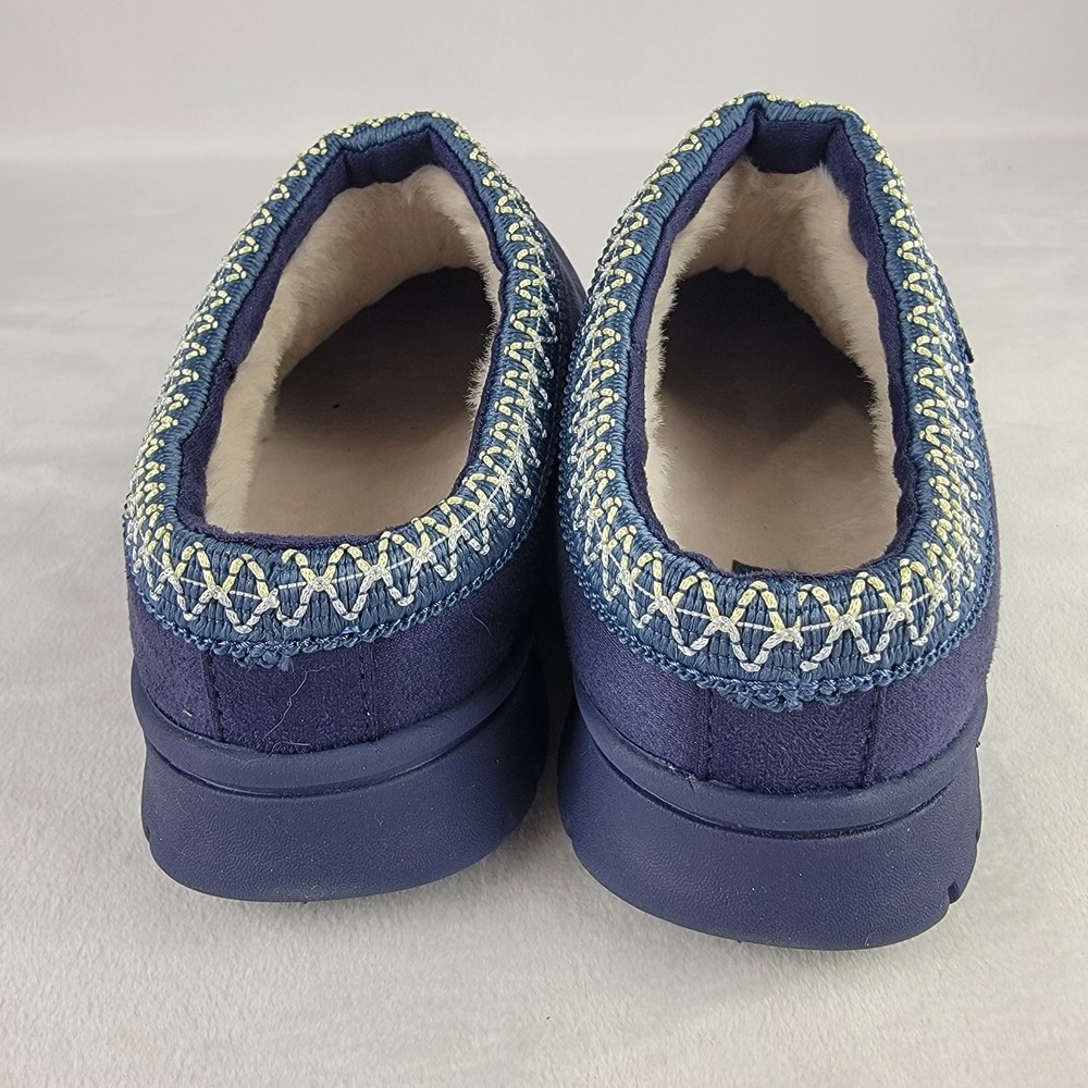 Ryka Stellar Womens Academy Blue Faux Suede Fur Lined Mules Slippers 7.5M NEW - Picture 4 of 7